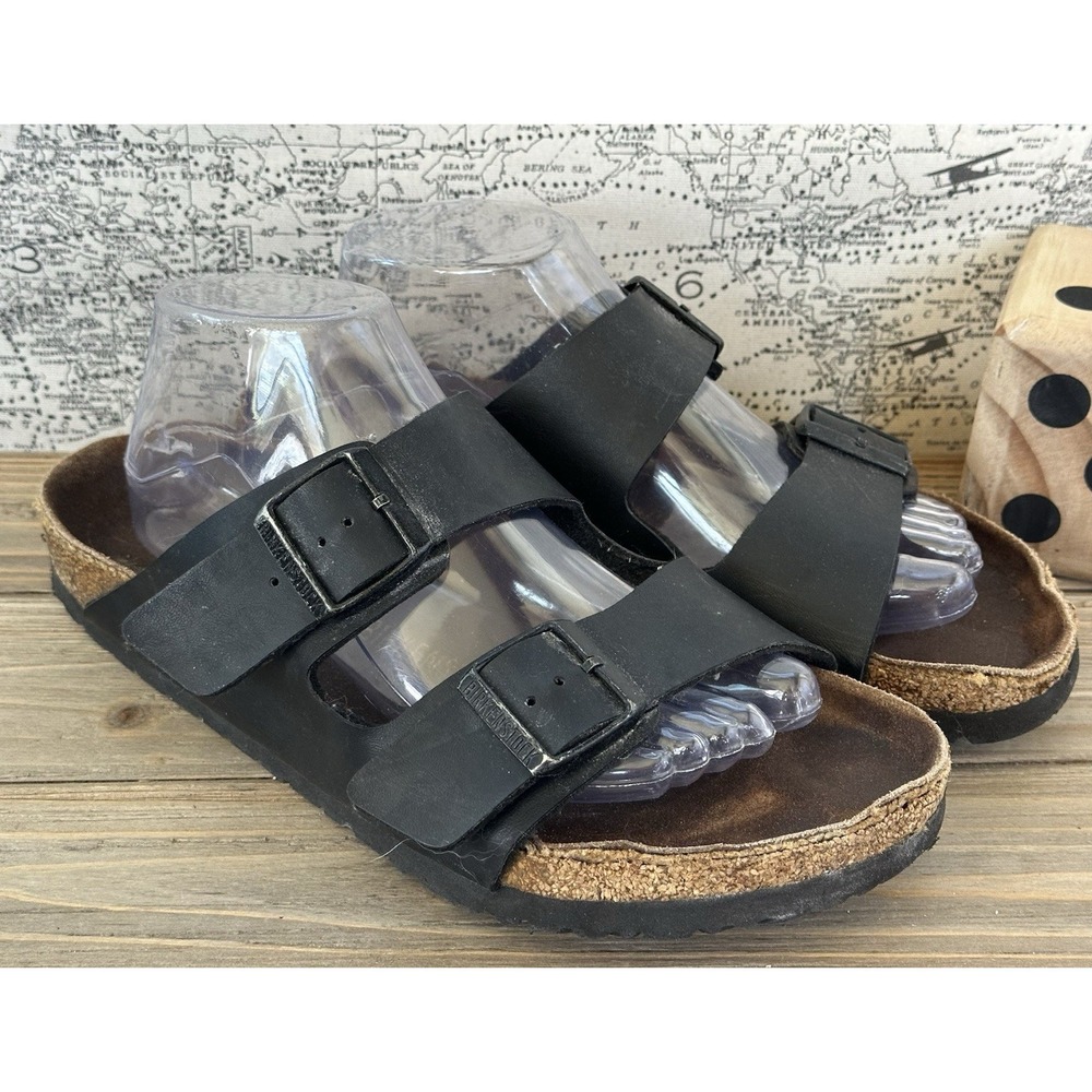 Birkenstock Arizona Black Slides Sandals Grunge Women's 11 EU 41
